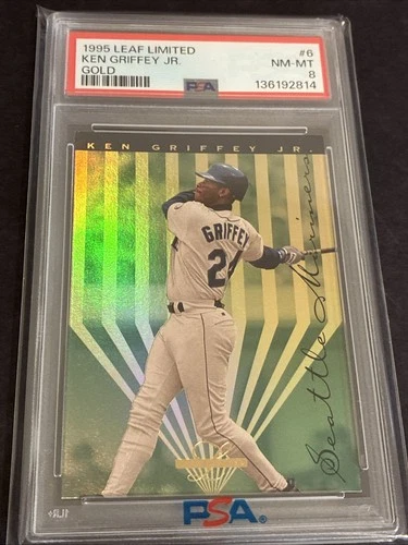 1995 Leaf Limited Gold #6 Ken Griffey Jr PSA 8