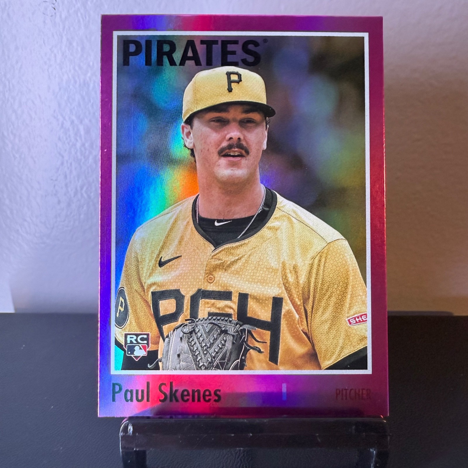 Paul Skenes 2024 Topps Archives - 1970 Topps  #200 Pink Foilboard (RC)