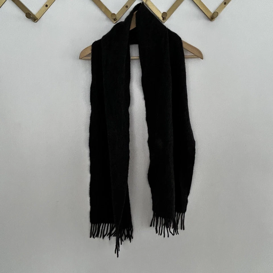 Bufanda de cachemir John W Nordstrom gris carbón oscuro flecos para hombre clásica preppy Foto 2 de 4