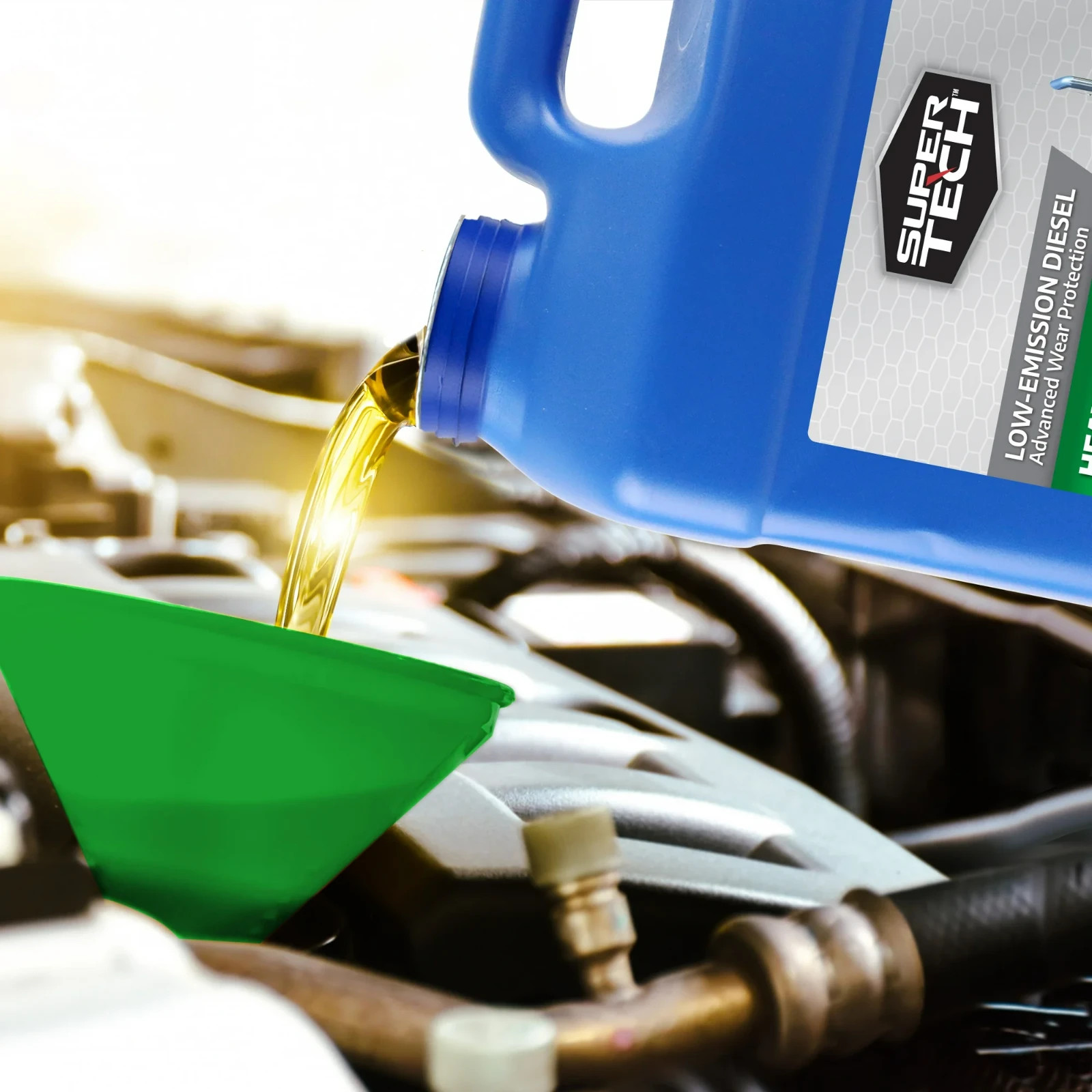 (2 pack) Super Tech Heavy Duty SAE 15W-40 Motor Oil, 2 Gallons, Free ship