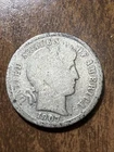 1907-S Barber Liberty Head Dime 90% silver Actual coin Good Coin
