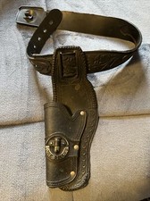 VTG 1978 CBS Toys Kids Rubber Belt and Gun Holster Horse Buckle Lone Ranger USA