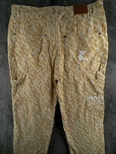 NWOT Karl Kani Corduroy Jeans Men Baggy Loose 90s Hip Hop Y2K XL Carpenter 37x33