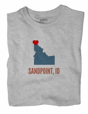 Sandpoint Idaho ID T-Shirt HEART