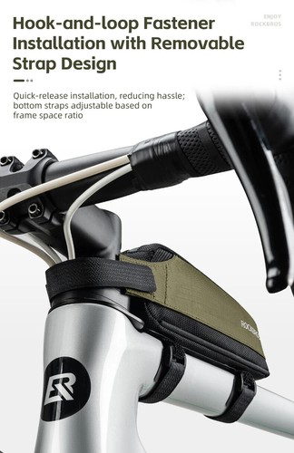 Fahrradtasche Tragbar Fahrrad Oberrohr Rahmen Nylon MTB Rennrad Handy Werkzeugtasche Ultraleicht - Bild 17 von 26