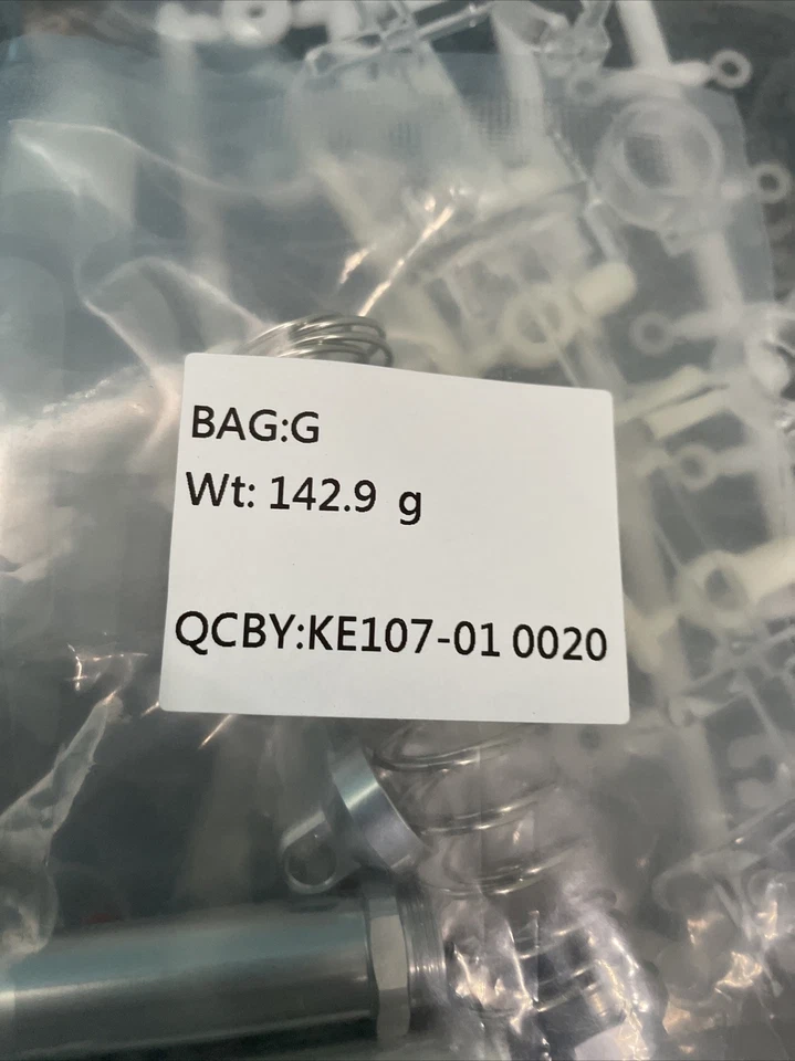 Team Associated 6004 RC10CC Classic Clear Oil Dampers Shocks G-Bag Fits Vintage - Image 3 of 4