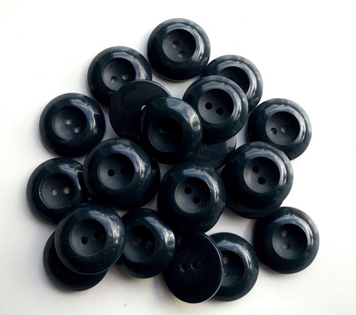 Buttons Large 28mm 44L Very Dark Navy Blue Chunky 2 Hole Coat Button (W516) - 第 3/24 張圖片