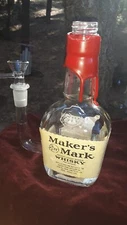  Maker's Mark "Travel Bong" Mini Bubbler! Liquor Bottle Bong Only $19.00