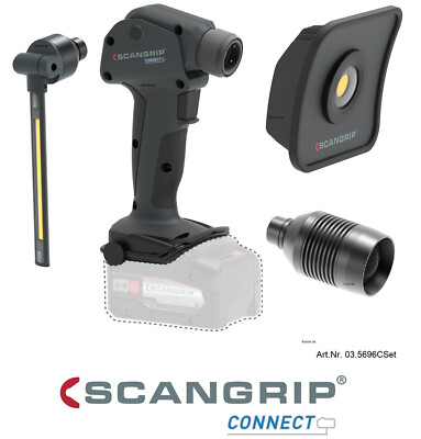 Scangrip Multilight Connect Set 3 Aufsätze Arbeitsleuchte Flex Flood Search HEAD