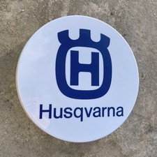 HUSQVARNA MOTORCYCLE LED WALL LIGHT SIGN LIGHT BOX GARAGE AUTOMOBILIA CHAINSAW