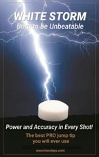Horo White Storm - 15mm Jump Cue Tip