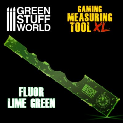 Gaming Measuring Tool - Fluor Lime Green 12 inches - Movement Gauge ...