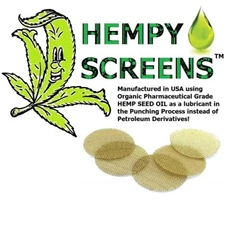 50+ COUNT 3/4" - "HEMPY SCREENS" - MADE IN THE USA - SUFFUSED WITH HEMP SEED OIL