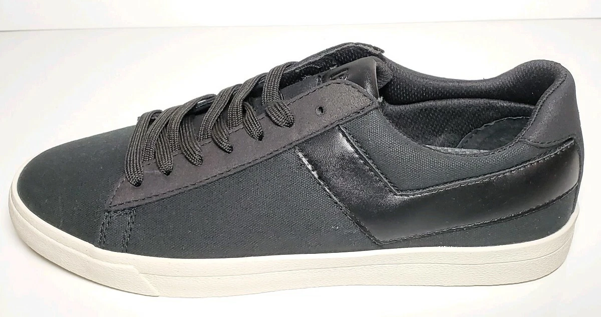 PONY Men Black TopStar Canvas Casual Retro Dressy Sneakers Shoes 410434 01A New