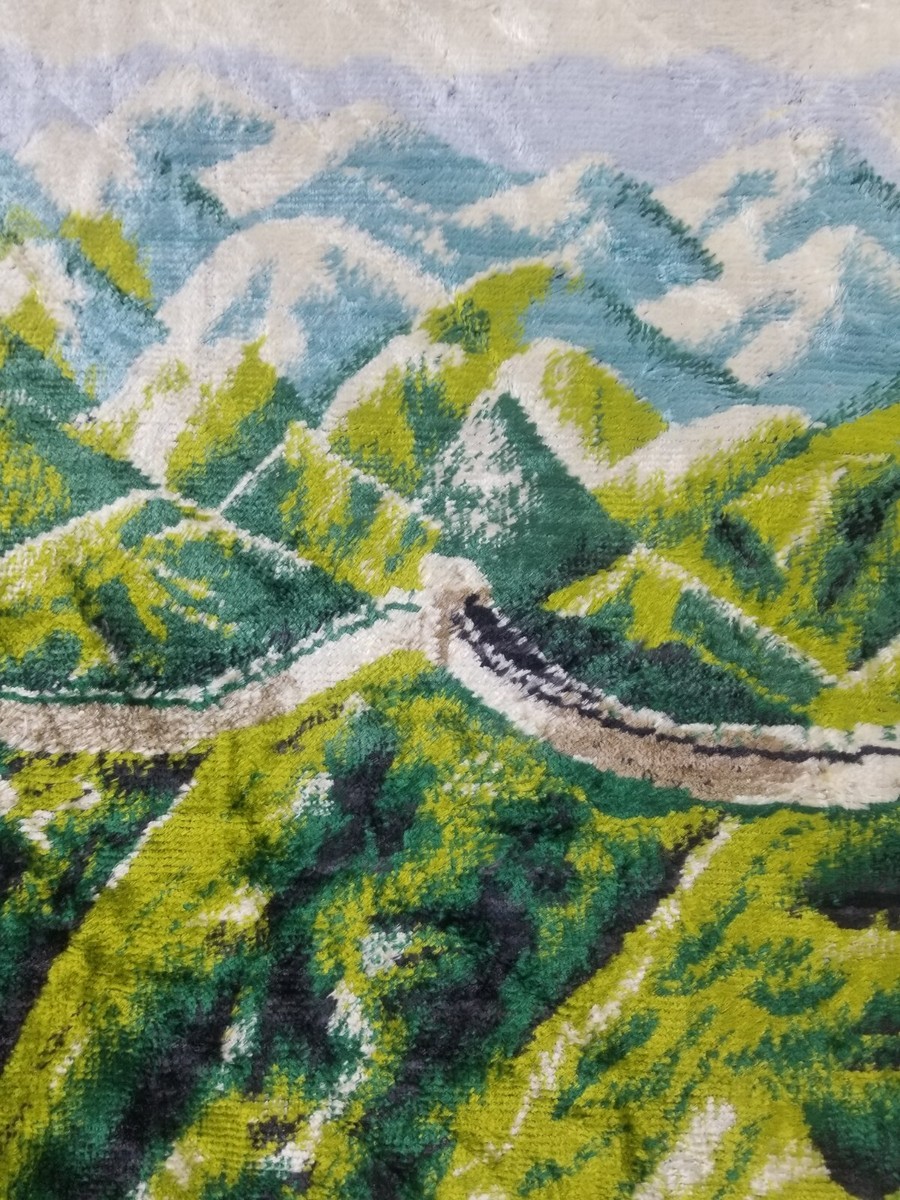 Vintage Chinese Great Wall Of China Wall Hanging Tapestry 105x61cm