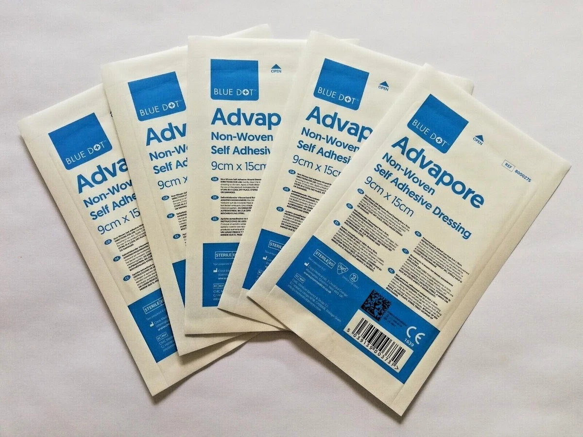 9cm x 15cm BIG PLASTER ADHESIVE WOUND DRESSING PACK OF 5 KNEES ELBOWS HIPS