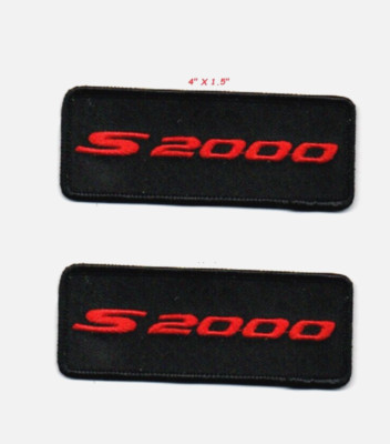 HONDA RACING 无限部品 無限部品 MUGEN PERFORMANCE PARTS S2000 Red iron-on/sew-on 2-PC SET