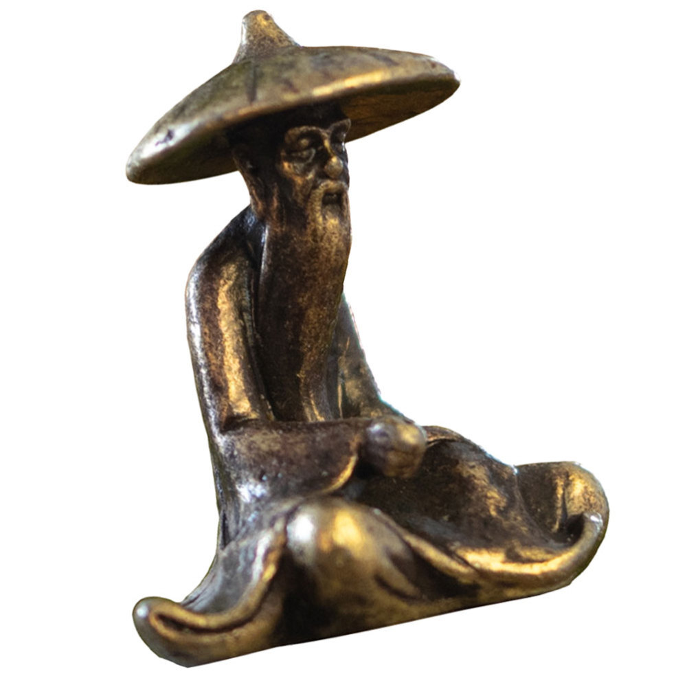 Statuina Da Tavola Di Sabbia Statua Pesca Miniatura Figurine Vaso Bonsai Regalo