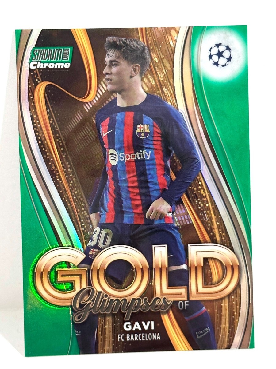 2022-23 Topps Stadium Club Chrome UCL Glimpses of GOLD Gavi