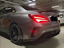 Carbon Fiber Trunk Spoiler Wing PSM Style For 13-19 Mercedes Benz CLA W117 Sedan