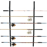 Vertical Organized 6-rod Fishing Rod Rack Rod Storage Holder Fishing Wall Str... on sale Vertical Organized 6-rod Fishing Rod Rack Rod Storage Holder Fishing Wall Str... on sale