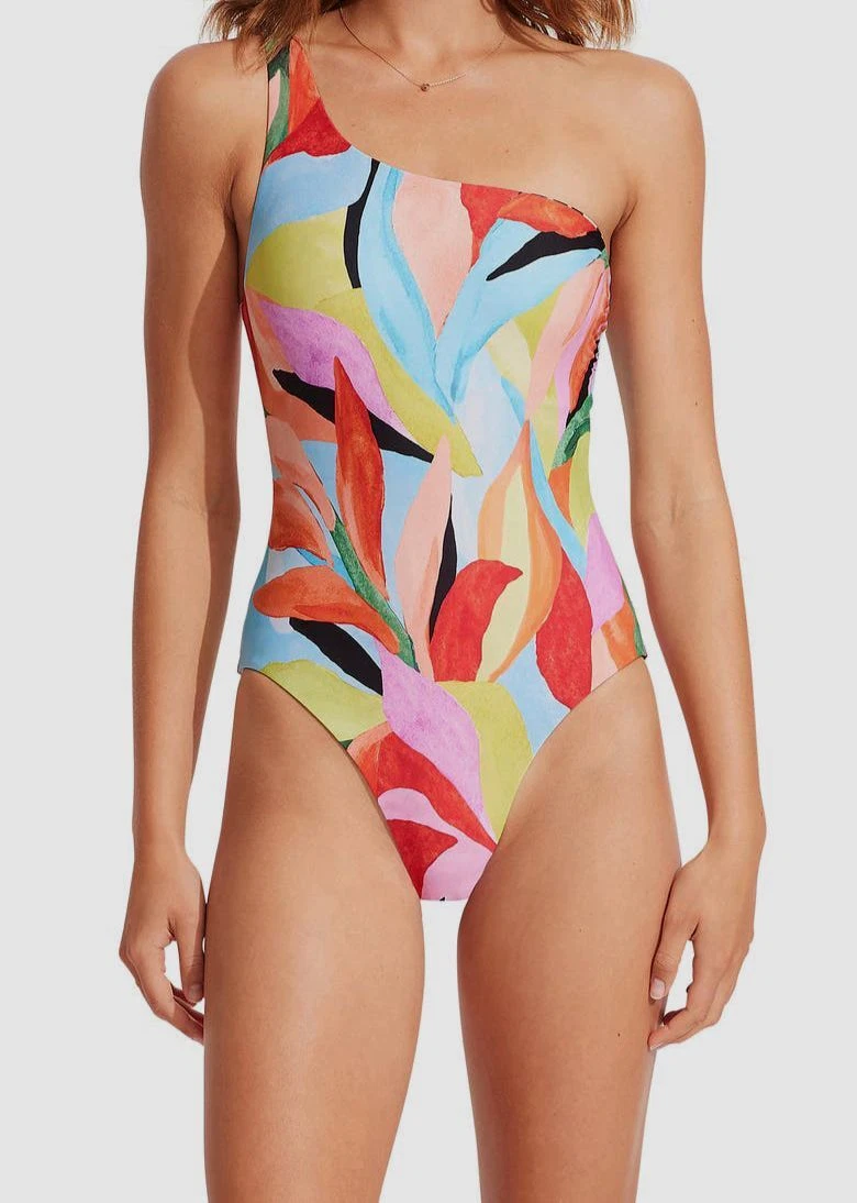 Seafolly one shoulder clearance swimsuit
