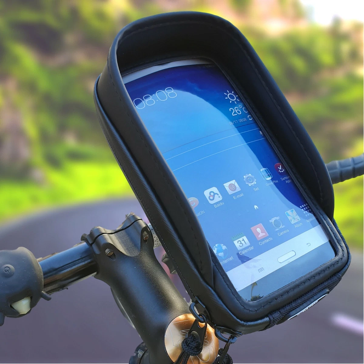 Waterproof Motorcycle Bicycle MTB Handlebar Phone Mount Bike Cell Phone  Holder