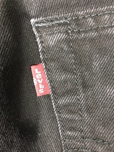 Jeans Levis 501 Uomo 36x36 (Adatto 34x34,5) Nero Bottone Fly Gamba Dritta **Leggi** - Foto 7 di 16