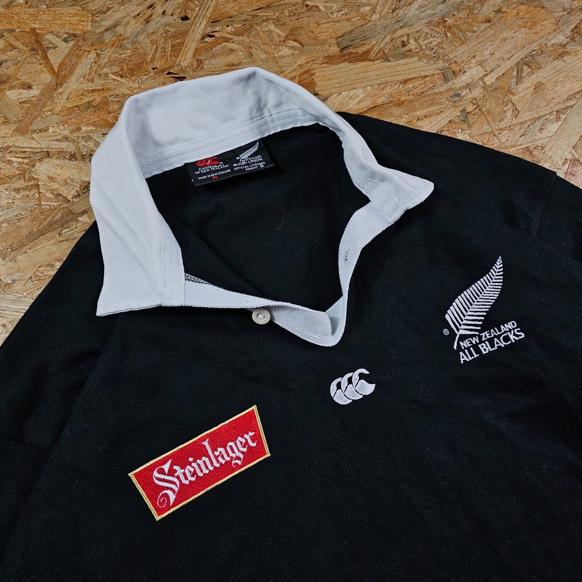 ALL BLACKS NEW ZELAND RUGBY UNION CANTERBURY KIT SHIRT JERSEY