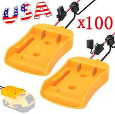 Power Connector DIY Battery Adapter Holder Dock For DeWalt 18V/20V Max Battery