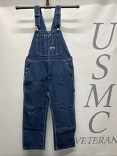 Mens Big Smith Denim Jeans Carpenters Bib Overalls Size 34X28.      000228