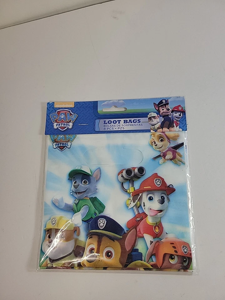PAW PATROL ДЕНЬ РОЖДЕНИЯ ВЕЧЕРИНКИ ЛУТ СУМКИ ПАКЕТЫ ИЗ 8 ЗАПЕЧАТАННЫХ ВЕЧЕРИНКИ ПОЛЬЗУ СУМКИ - Изображение 4 из 4