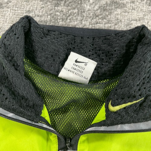 Vintage Nike Windbreaker Jacket Boys Medium Green 1/2 Zip Pullover 90s Y2K Logo - Picture 7 of 20