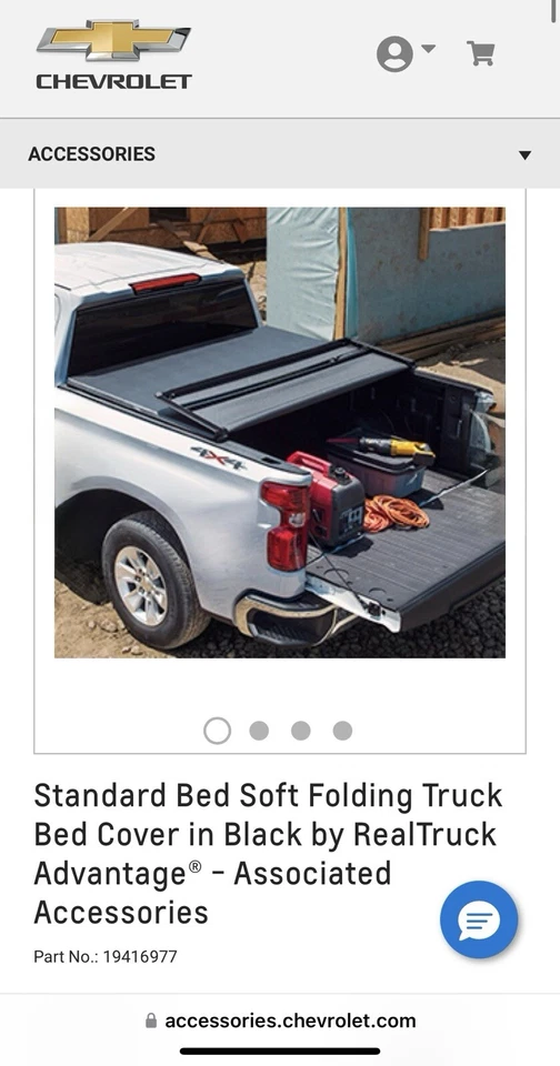 Cubierta Tonneau suave de 5,8 pies 3 pliegues para Chevy Silverado GMC Sierra 1500 2019-2024 Foto 3 de 4