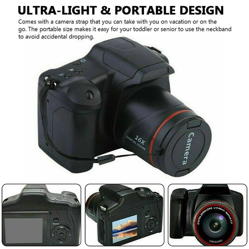 HD 1080P Digital SLR Camera 16X Zoom 2.4in LCD Screen Anti-shake Video Camcorder - Picture 9 of 23