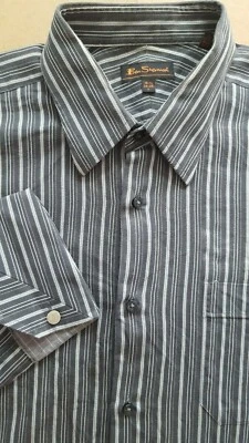 BEN SHERMAN Mens Modern Fit Long Sleeve Casual Dress Shirt - 16.5 x 34/35 - Image 1 of 4