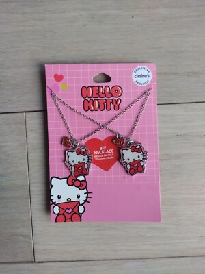 PC Claire's Exclusive Hello Kitty Jewelry BFF Charms Necklaces