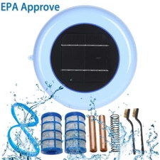 Solar Pool Ionizer,Cleaner,Purifier, Chlorine-Free Water,Covers up to 35,000 gal