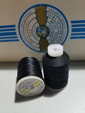 One Spool/BELDING CORTICELLI/PURE SILK MACHINE TWIST SEWING THREAD/Size 00/BLACK
