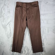 Distressed Vintage 1990s Levi's Action Slacks Brown Dress Pants 34x29 