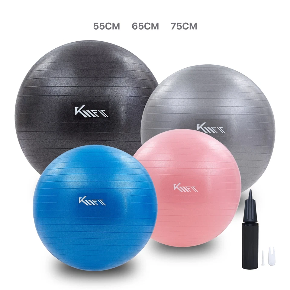 KM - FIT KM-Fit Gymnastikball Fitnessball Sitzball Sportball Pilates Yogaball 55 - 75 cm