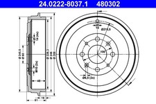 Tambour de frein Opel Adam