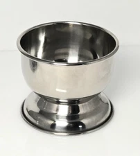 New Colonel Conk Stainless Steel Deluxe Shaving Bowl With Attached Base