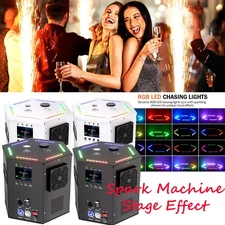US 1200W Cold Spark Machine DMX Stage Effect Firework for DJ Event Party Wedding