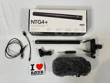 Rode NTG4 shotgun mic in original box w/ Rode dead cat Rycote shock mount