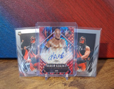 Kane 5/5 Red Geometric Main Event Autographs On Card 2026 Topps Chrome WWE 