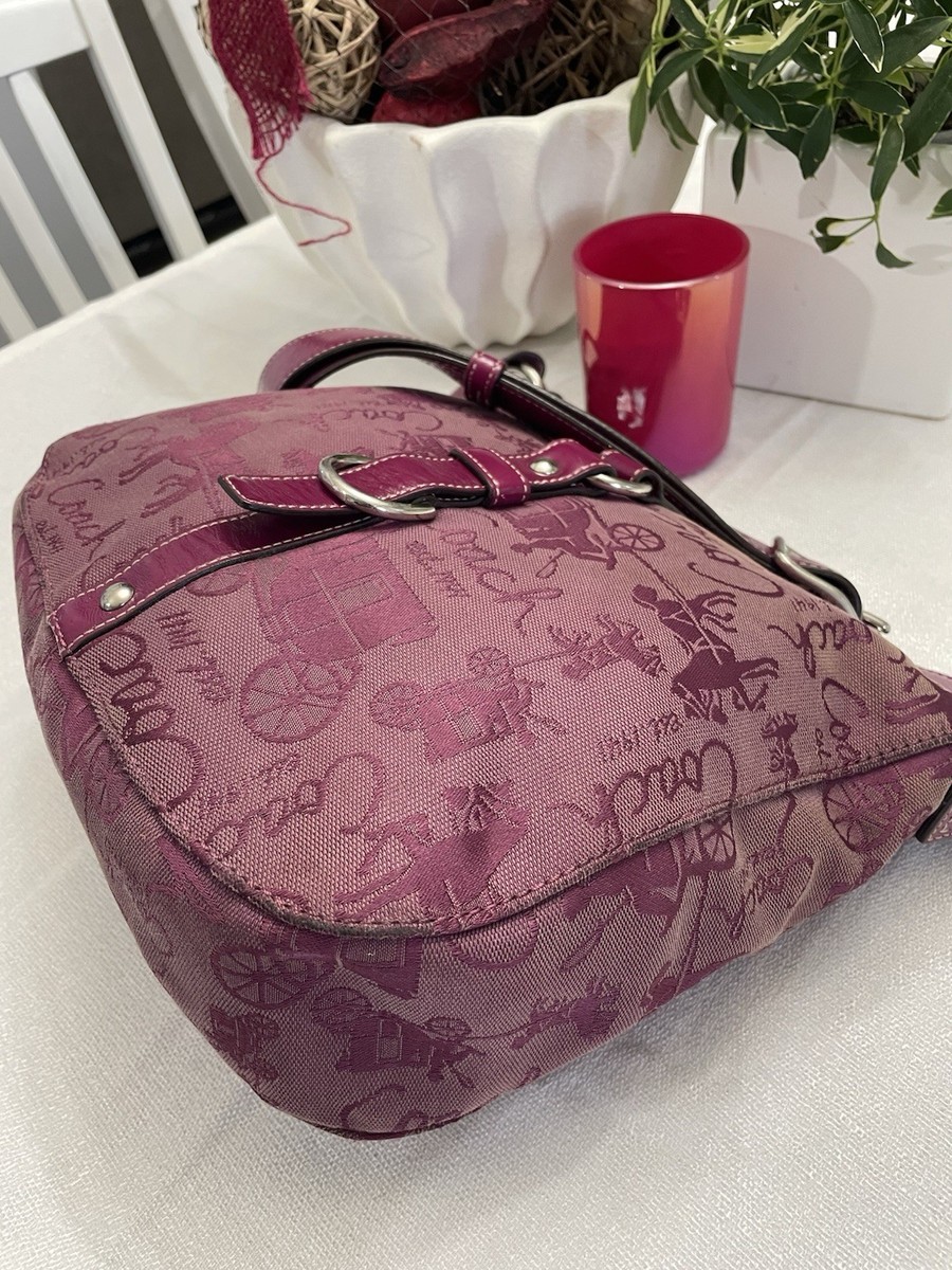 COACH Chelsea Vintage Horse & Carriage Purple Shoulder Bag | eBay