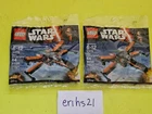 LEGO STAR WARS 30278 X 2 POE'S X-WING FIGHTER NEW SEALED - 2 Sets