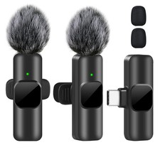 K60 Wireless Lavalier Microphone Mini Audio Video Recording Mic