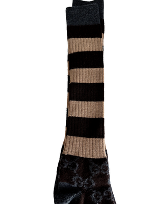 Gucci Multicolor GG Motif Stretch Stripes Socks Size L | eBay